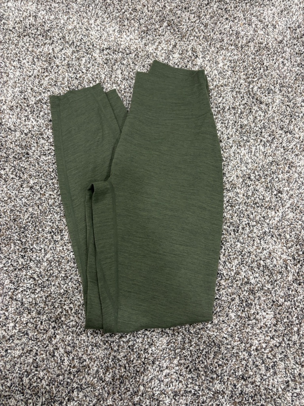 Womens olive green workout leggings